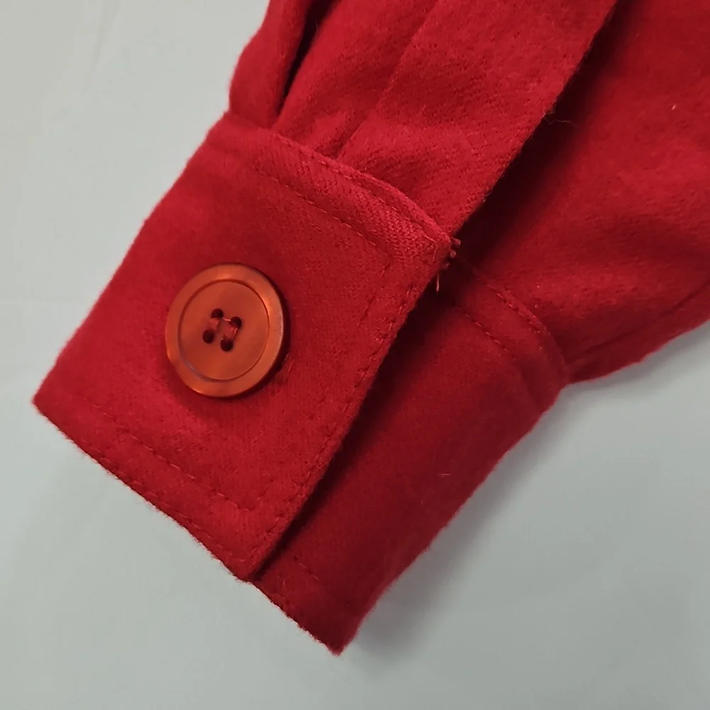 Signature Expressions Red Wool Cropped Jacket Size 8
